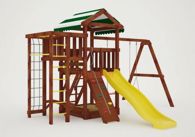 Детская игровая площадка Савушка Мастер 3 (Махагон) Plus (горка 3 метра)